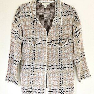 By‎ Design Tan Striped Cardigan Large